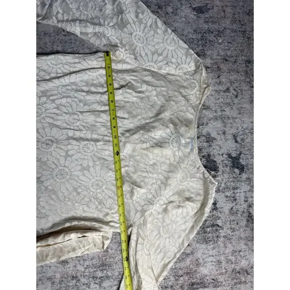 Show Me Your Mumu Dress Sarah XL Creamy Daisy Burnout Maxi Bridal Wedding Boho - Picture 9 of 11